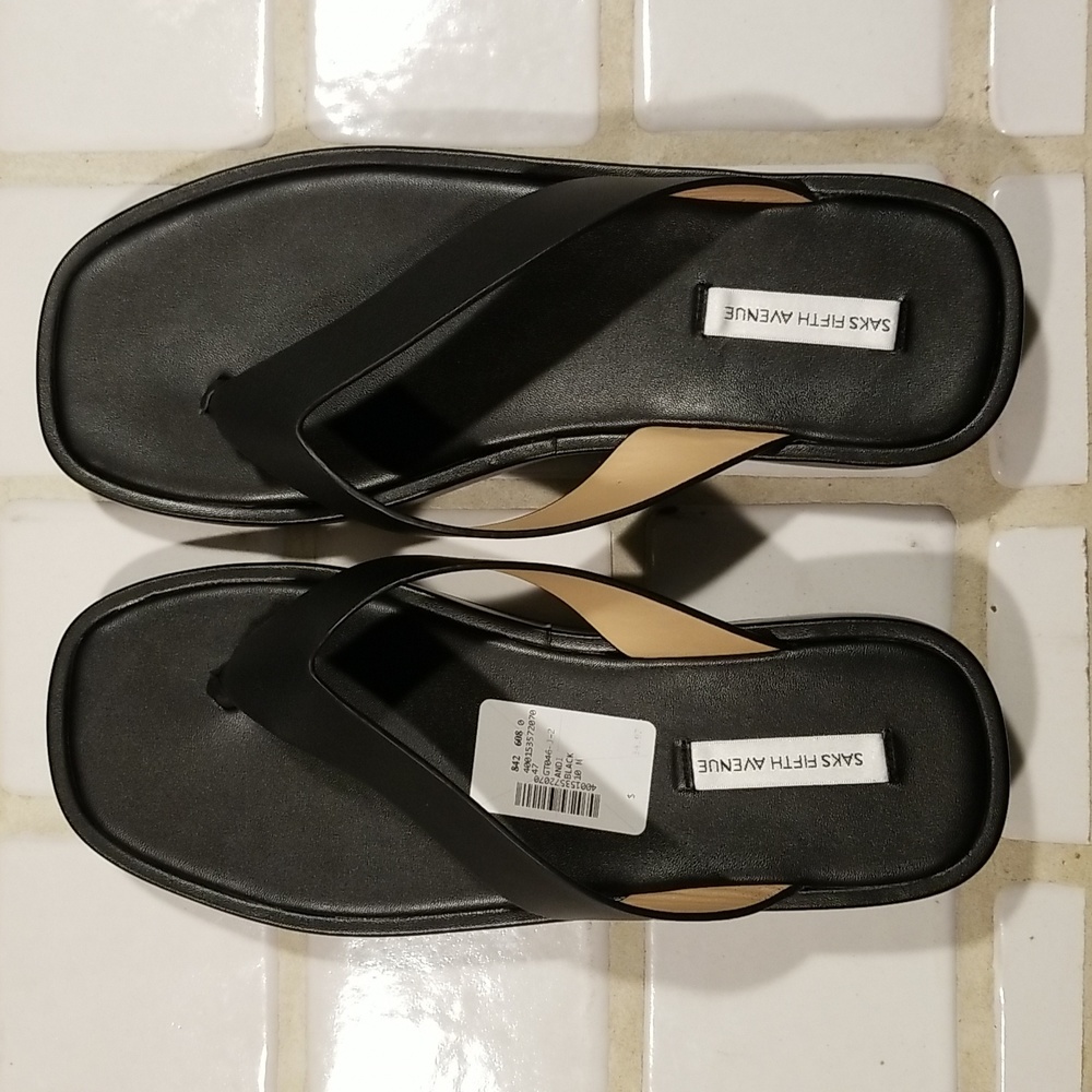 Sasha Thong-Toe Platform Leather Sandal